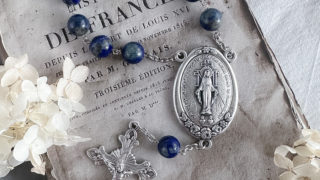 ☆☆☆ラピスラズリ大黒様☆☆☆ 大きなラピスラズリのミニロザリオ 惑星サイズの祈りを手のひらに