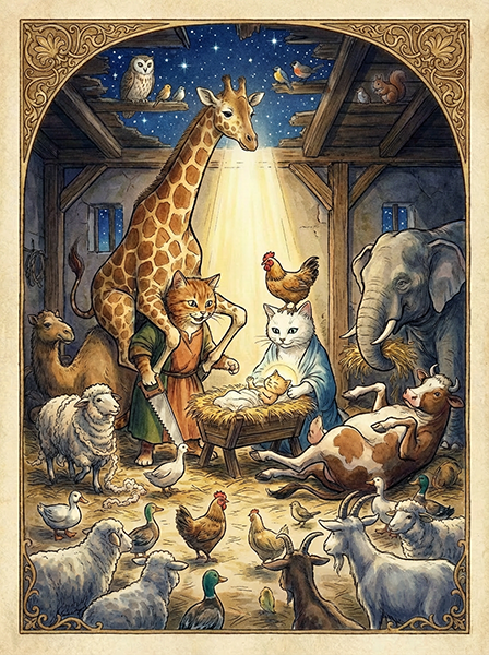 降誕劇　馬小屋