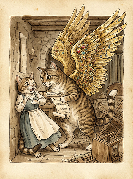 受胎告知っぽい