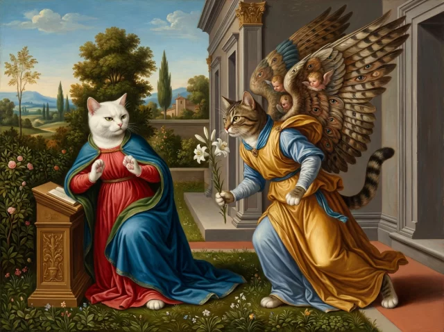 受胎告知 名画風